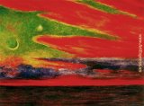 Diego Rivera Atardecer en Acapulco painting